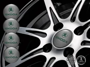 Skoda Silikonaufkleber Logo Luxus Raddekoration